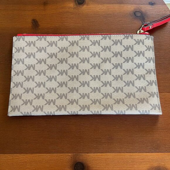 Michael Kors Wristlet Red Zipper Credit Card‎ Holder - Picture 3 of 10